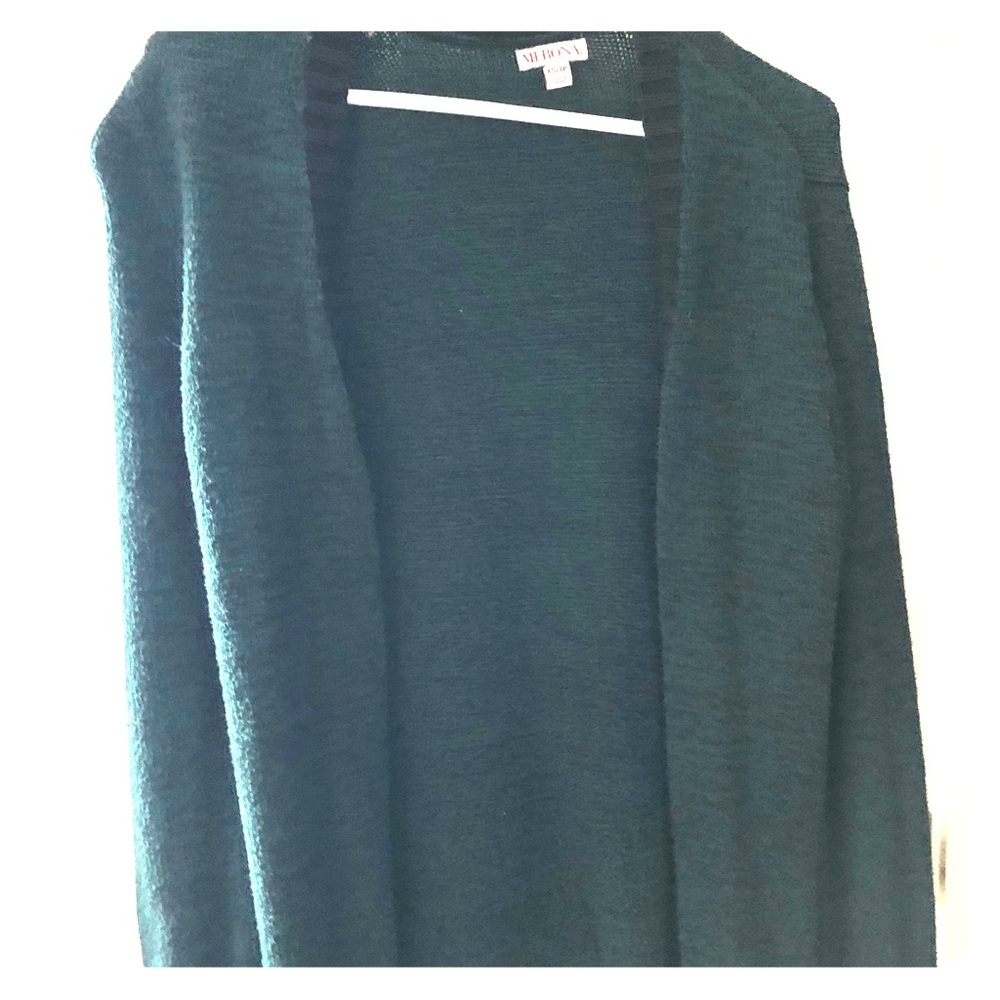 Green cardigan